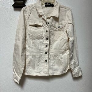 Axcess liz claiborne Off-White Denim Jacket
